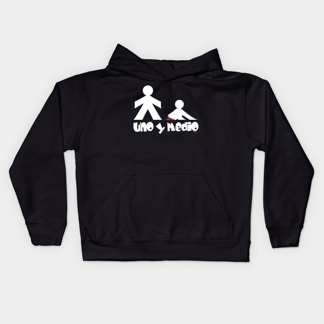 Uno y medio Kids Hoodie by eltronco